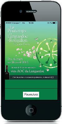 Oenotourisme en Languedoc-Roussillon<br><b>Geovina devient l'appli mobile du Printemps du Languedoc</b>