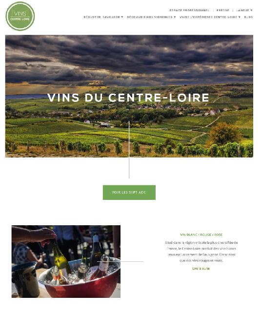 Nouvelle identité<br><b>Vins du Centre-Loire</b>
