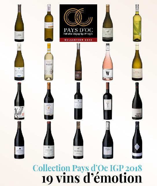 Collection Pays d'Oc IGP 2018<br><b>19 vins d'motion</b>