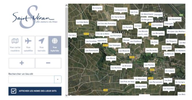 Cru Saint-Vran<br><b>Mise en ligne de la cartographie interactive</b>
