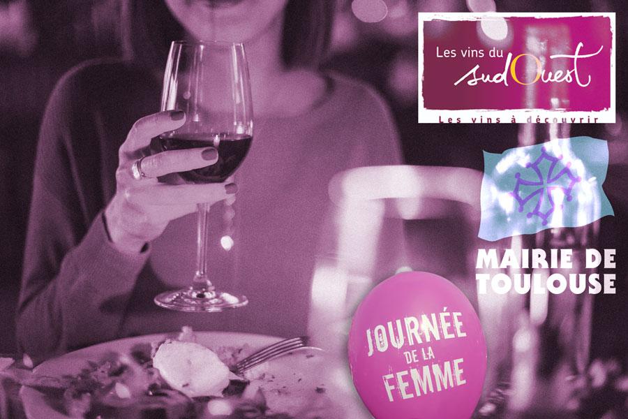 8 mars<br><b>Soire spciale Wine & Women dans les restaurants toulousains </b>
